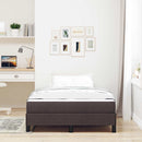 Box spring seng med madras Mørk Brun 120 x 190 cm Stof