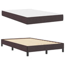 Box spring seng med madras Mørk Brun 120 x 190 cm Stof