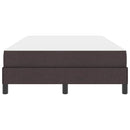 Box spring seng med madras Mørk Brun 120 x 190 cm Stof