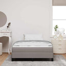 Box spring seng med madras Gråbrun 120 x 190 cm Stof