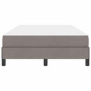 Box spring seng med madras Gråbrun 120 x 190 cm Stof