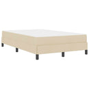 Box spring seng med madras Creme 120 x 190 cm Stof