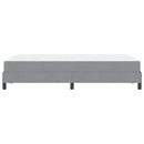 Box spring seng med madras Lysegrå 120 x 200 cm Stof