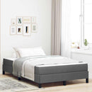Box spring seng med madras Mørkegrå 120 x 200 cm Stof