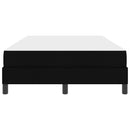 Box spring seng med madras Sort 120 x 200 cm Stof