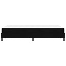 Box spring seng med madras Sort 120 x 200 cm Stof