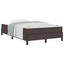 Box spring seng med madras Mørk Brun 120 x 200 cm Stof