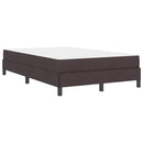 Box spring seng med madras Mørk Brun 120 x 200 cm Stof
