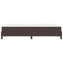 Box spring seng med madras Mørk Brun 120 x 200 cm Stof