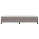 Box spring seng med madras Gråbrun 120 x 200 cm Stof