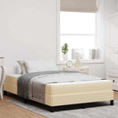 Box spring seng med madras Creme 120 x 200 cm Stof