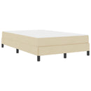 Box spring seng med madras Creme 120 x 200 cm Stof
