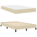 Box spring seng med madras Creme 120 x 200 cm Stof