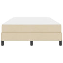 Box spring seng med madras Creme 120 x 200 cm Stof