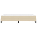 Box spring seng med madras Creme 120 x 200 cm Stof