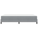 Box spring seng med madras Lysegrå 140 x 190 cm Stof
