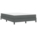 Box spring seng med madras Mørkegrå 140 x 190 cm Stof