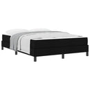 Box spring seng med madras Sort 140 x 190 cm Stof
