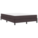Box spring seng med madras Mørk Brun 140 x 190 cm Stof