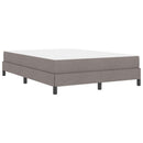 Box spring seng med madras Gråbrun 140 x 190 cm Stof