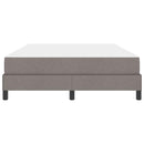 Box spring seng med madras Gråbrun 140 x 190 cm Stof