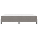 Box spring seng med madras Gråbrun 140 x 190 cm Stof