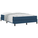 Box spring seng med madras Blå 140 x 190 cm Stof