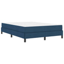 Box spring seng med madras Blå 140 x 190 cm Stof