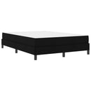 Box spring seng med madras Sort 140 x 200 cm Stof