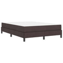 Box spring seng med madras Mørk Brun 140 x 200 cm Stof