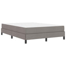 Box spring seng med madras Gråbrun 140 x 200 cm Stof