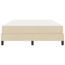 Box spring seng med madras Creme 140 x 200 cm Stof