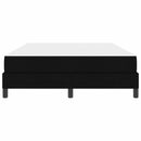 Box spring seng med madras Sort 160 x 200 cm Stof