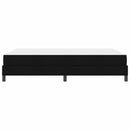 Box spring seng med madras Sort 160 x 200 cm Stof