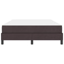 Box spring seng med madras Mørk Brun 160 x 200 cm Stof