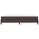 Box spring seng med madras Mørk Brun 160 x 200 cm Stof