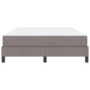 Box spring seng med madras Gråbrun 160 x 200 cm Stof