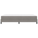 Box spring seng med madras Gråbrun 160 x 200 cm Stof