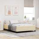 Box spring seng med madras Creme 160 x 200 cm Stof