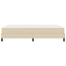 Box spring seng med madras Creme 160 x 200 cm Stof
