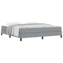 Box spring seng Lysegrå 180 x 200 cm Stof