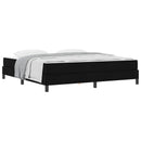 Box spring seng med madras Sort 180 x 200 cm Stof
