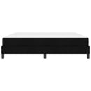 Box spring seng med madras Sort 180 x 200 cm Stof
