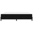 Box spring seng med madras Sort 180 x 200 cm Stof