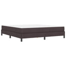 Box spring seng med madras Mørk Brun 180 x 200 cm Stof