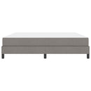 Box spring seng med madras Gråbrun 180 x 200 cm Stof