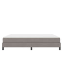 Box spring seng med madras Gråbrun 180 x 200 cm Stof