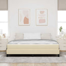 Box spring seng Creme 180 x 200 cm Stof