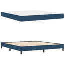 Box spring seng med madras Blå 180 x 200 cm Stof