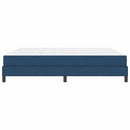 Box spring seng med madras Blå 180 x 200 cm Stof